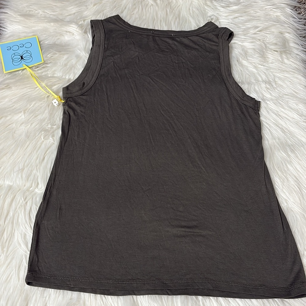 NWT CeCe Dark Green Tank Size S - Picture 9 of 12